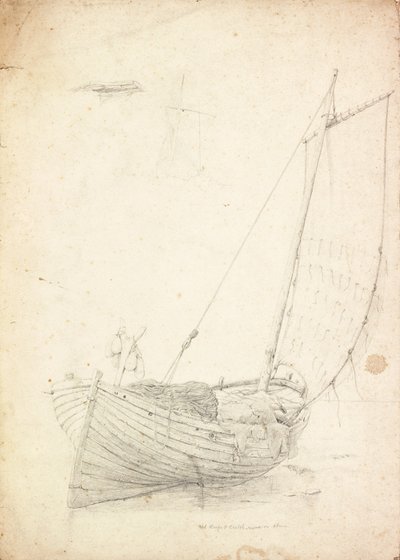 Estudo de um barco de pesca de Charles Napier Hemy