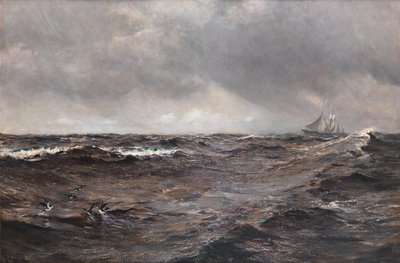 A chuva do mar profundo, 1907 de Charles Napier Hemy
