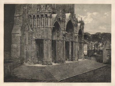 Catedral de Chartres. Pórtico do Sul. de Charles Nègre