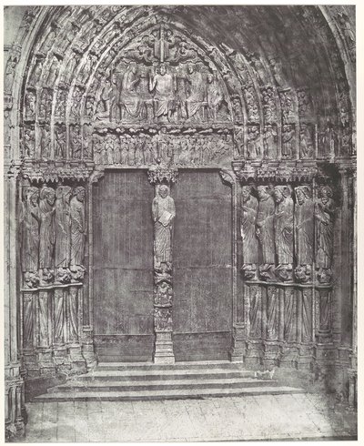 Catedral de Chartres, portal central do transepto sul; O Juízo Final de Charles Nègre