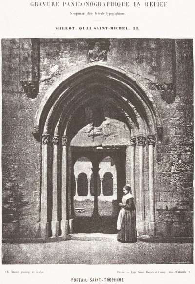 Portão de São Trófimo; Entrada do Claustro, Arles, Igreja Metropolitana de São Trófimo de Charles Nègre