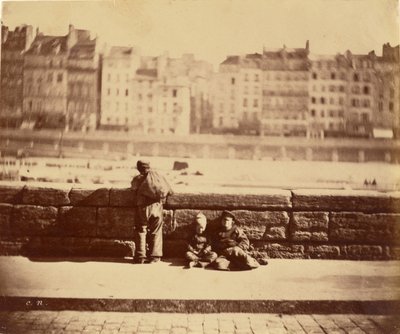 Limpadores de chaminés em repouso de Charles Nègre