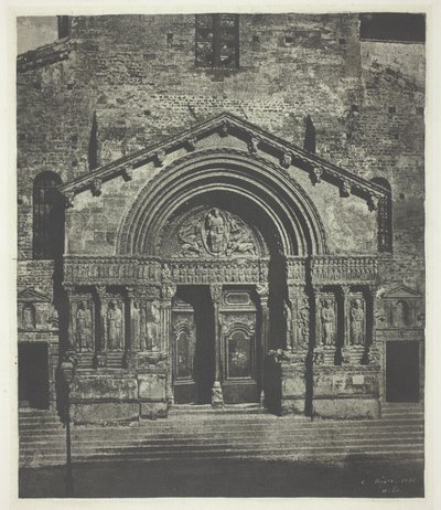 Arles: o pórtico oeste de Saint-Trophime de Charles Nègre