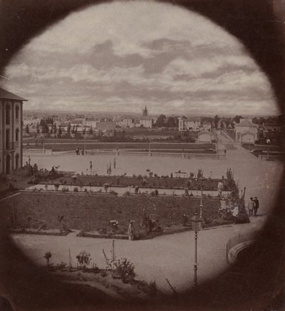 Asilo Imperial de Vincennes, vista de Charenton, 1858-59. de Charles Nègre