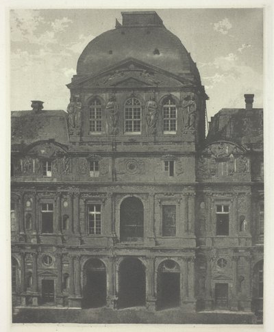 Paris: Pavilhão do Relógio, Louvre de Charles Nègre