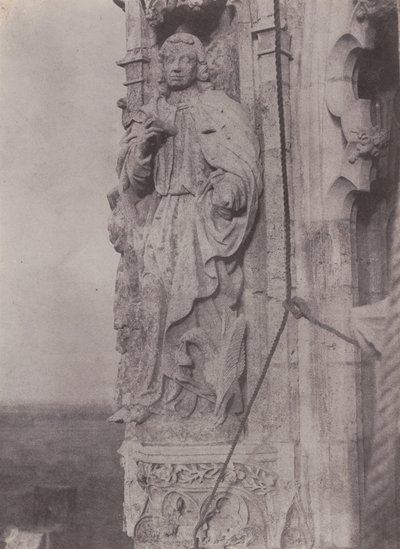 São João Evangelista, Catedral de Chartres, c. 1854. de Charles Nègre