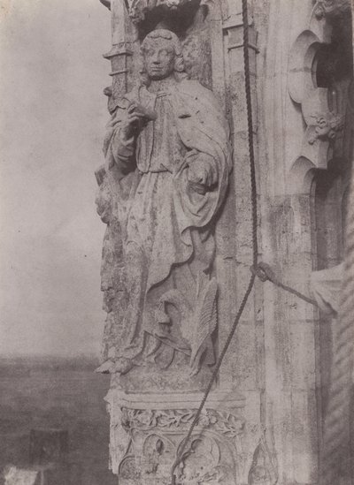 São João Evangelista, Catedral de Chartres, c. 1854 (foto) de Charles Nègre