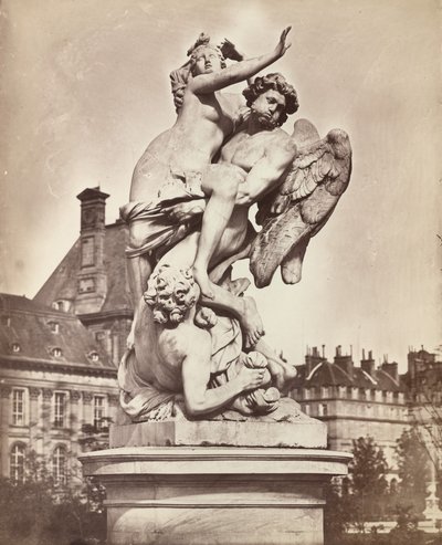 Estátua das Tulherias: G. Marsy et A. Flamen: Borée enlevant Orythie de Charles Nègre