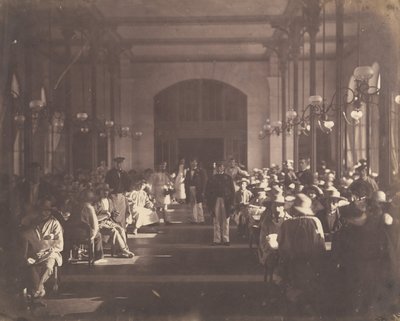 O Refeitório do Asilo Imperial em Vincennes, 1858-59. de Charles Nègre