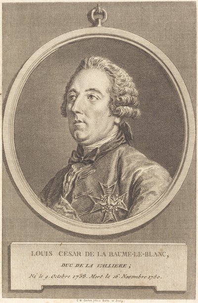 Luís César de La Baume-le-Blanc de Charles Nicolas Cochin II