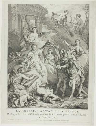 La Lorraine reunie a la France (A Lorena reunida com a França) de Charles Nicolas Cochin I