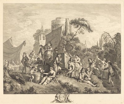Feira da Aldeia de Charles Nicolas Cochin I after François Boucher