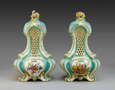Par de Vasos Triangulares Pot-pourri de Charles Nicolas Dodin