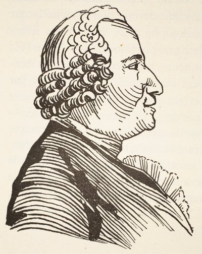 Diderot, cópia de Boris Mestchersky (n.1957), ilustração da &39;História da Nação Francesa&39;, Ciências, Volumes I e II, de Gabriel Hanotaux (1853-1944), 1924 de Charles Nicolas II Cochin