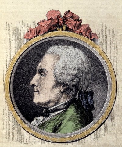 Retrato de Charles Marie La Condamine, matemático e naturalista francês de Charles Nicolas II Cochin