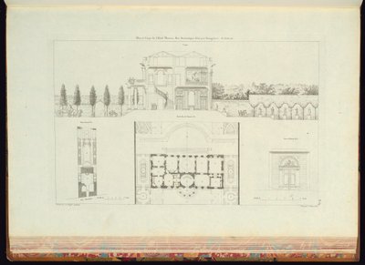 Impressão encadernada (França) de Charles Nicolas Ransonnette