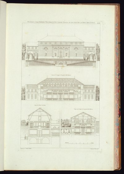 Impressão encadernada (França) de Charles Nicolas Ransonnette