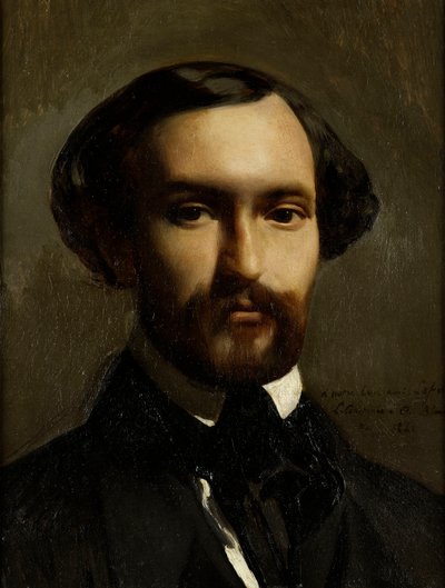 Retrato do compositor Charles Gounod 1818-1893, 1841. de Charles Octave Blanchard