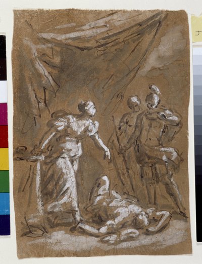 Judith e Holopherne (desenho) de Charles Parrocel