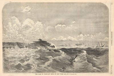 O vendaval de 10 de fevereiro na baía de Nova York de Charles Parsons