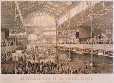 O Interior do New York Crystal Palace, pub. por Endicott & Co., Nova York, 1855 de Charles Parsons