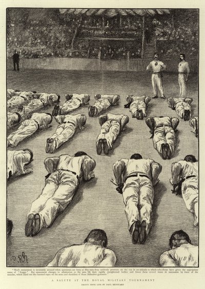 Uma saudação no Royal Military Tournament de Charles Paul Renouard