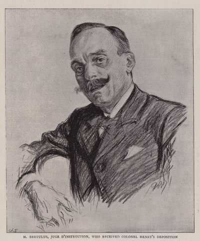 M. Bertulus, Juge d&39;Instruction, que recebeu o Depoimento do Coronel Henry de Charles Paul Renouard