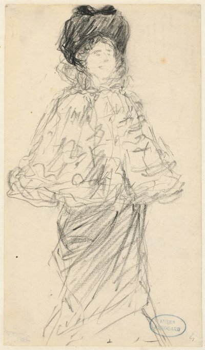 Mulher em pé de Charles Paul Renouard