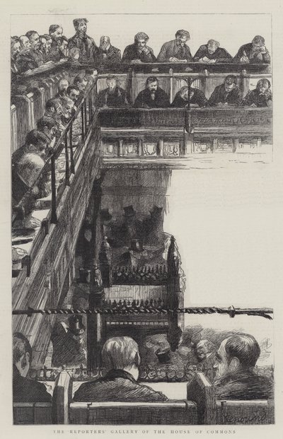 Galeria dos Repórteres da Câmara dos Comuns de Charles Paul Renouard