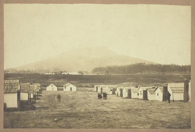 Sem título (Acampamento do Exército, talvez da Batalha de Lookout Mountain, Chattanooga, Tennessee) de Charles Peck