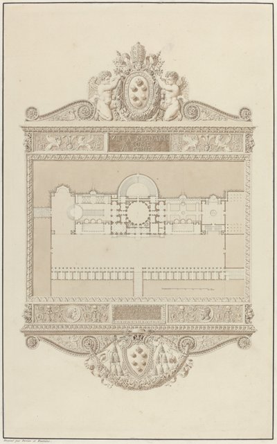 Villa Madama em Roma de Charles Percier and Pierre François Léonard Fontaine