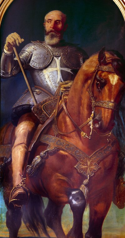 Grão Mestre João de Valletta (1496-1568) (óleo sobre tela) de Charles Philippe Lariviere