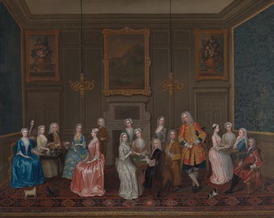 Festa do chá na casa de Lord Harrington, St. James