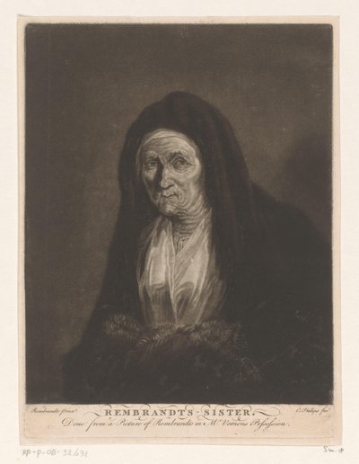 Retrato de uma mulher idosa desconhecida
Rembrandts - irmã (título sobre o objecto) de Charles Phillips