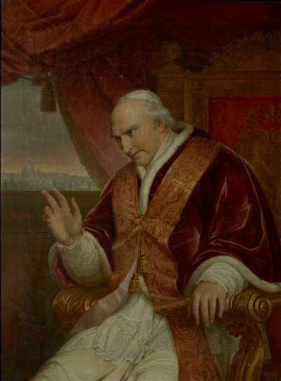 Retrato do Papa Pio VIII 1761-1830, 1828. de Charles Picqué