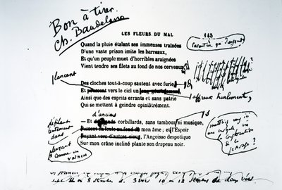 Prova Corrigida das Flores do Mal de Charles Pierre Baudelaire