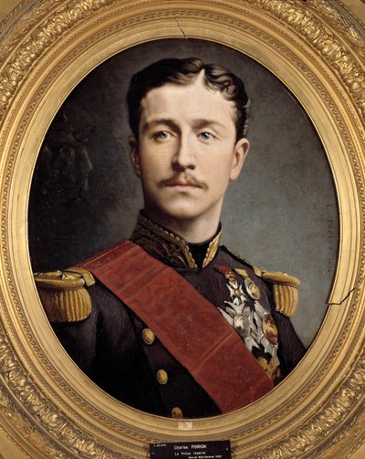 Retrato do Príncipe Imperial Eugene Luís Napoleão (1856 - 1879), filho de Napoleão III. Pintura de Charles Porion (século XIX) de Charles Porion