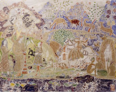 Figuras e veados de Charles Prendergast