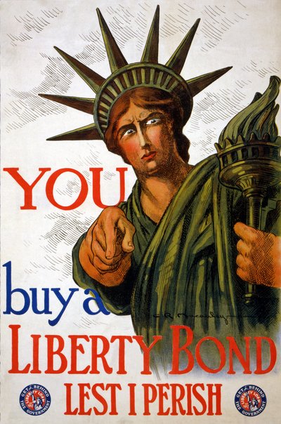 VOCÊ compra uma ligação da liberdade, 1917 de Charles Raymond Macauley