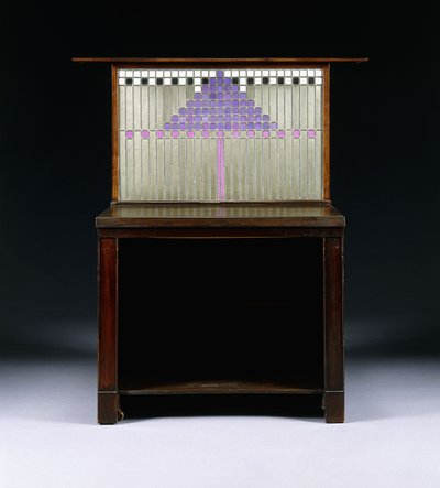 Um gabinete de escrita projetado para Walter W. Blackie Esq., Hill House, Edimburgo de Charles Rennie Mackintosh