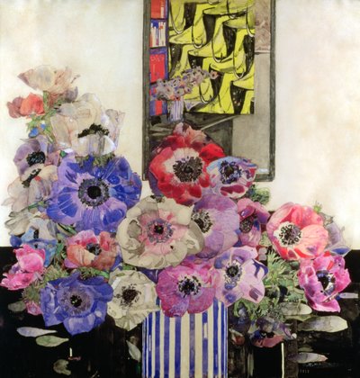 Anêmonas, c.1915-16 (wc e lápis sobre papel) de Charles Rennie Mackintosh