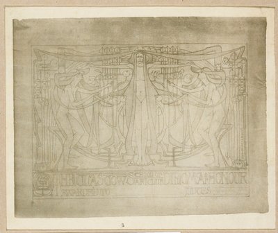 Diploma of Honor ", projetado para o Glasgow School of Art Club, 1894-95 de Charles Rennie Mackintosh