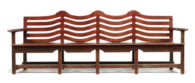 Banco de jardim para Hill House, c.1912 (carvalho manchado) de Charles Rennie Mackintosh