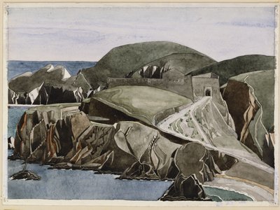 A estrada através das rochas, c.1926-27 de Charles Rennie Mackintosh