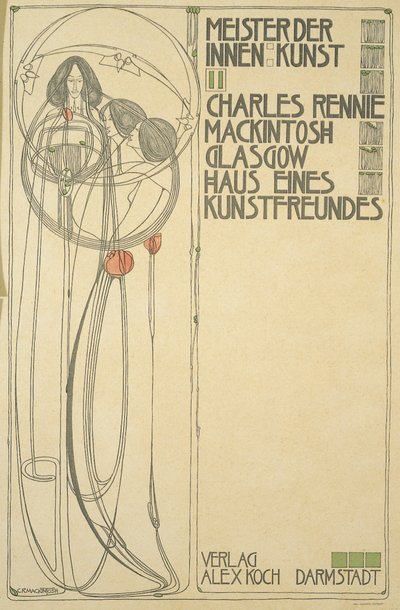 Página de rosto da Casa de um amigo de arte (Mestre do Interior II), 1902 de Charles Rennie Mackintosh