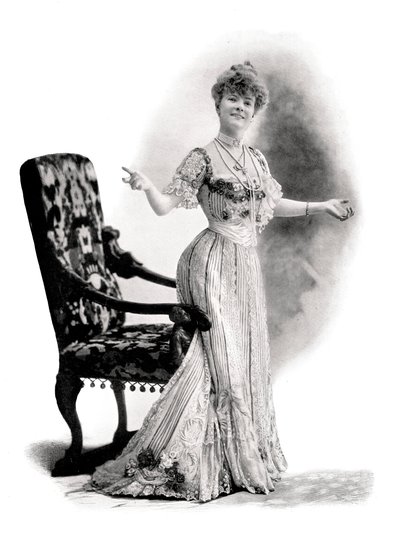 Atriz parisiense, mademoiselle Charlotte Wiehe, 1901. de Charles Reutlinger