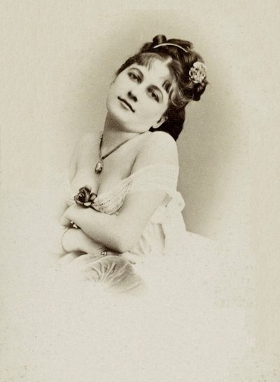Retrato da atriz Henriette Victoire Drouard (1851-1923). de Charles Reutlinger