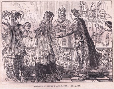 Casamento de Henrique I e Matilda AD 1102 de Charles Ricketts