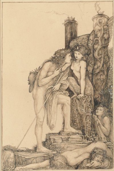Édipo e a Esfinge de Charles Ricketts