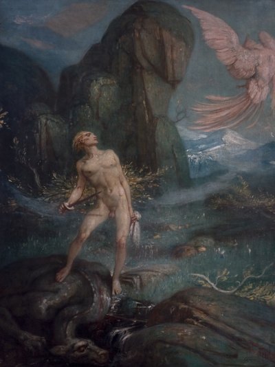 Siegfried e o pássaro mágico, c.1930 de Charles Ricketts